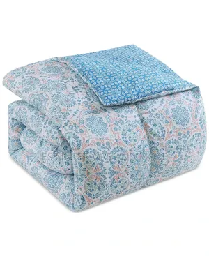 Rosalee 3-Pc Comforter Sets in Blue