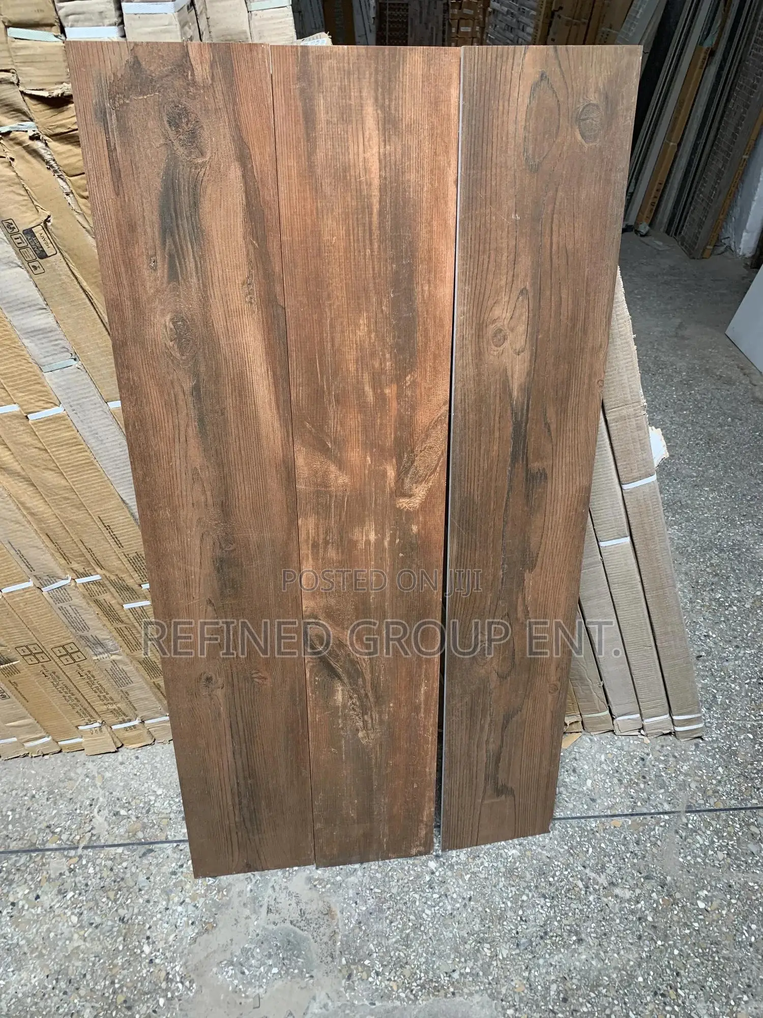 Burnt Color Wood Tiles.