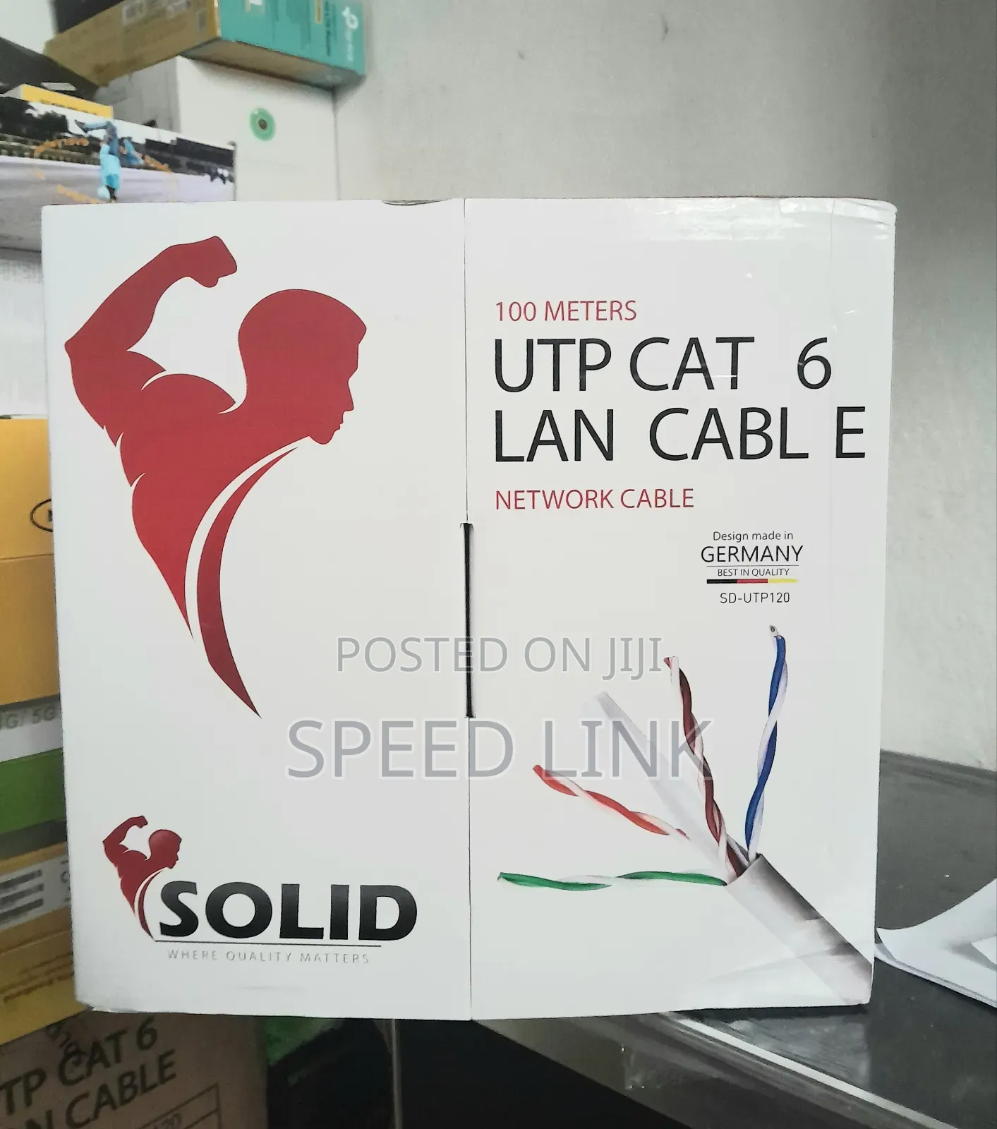 100meters Sold Utp Cat 6 Lan Cable