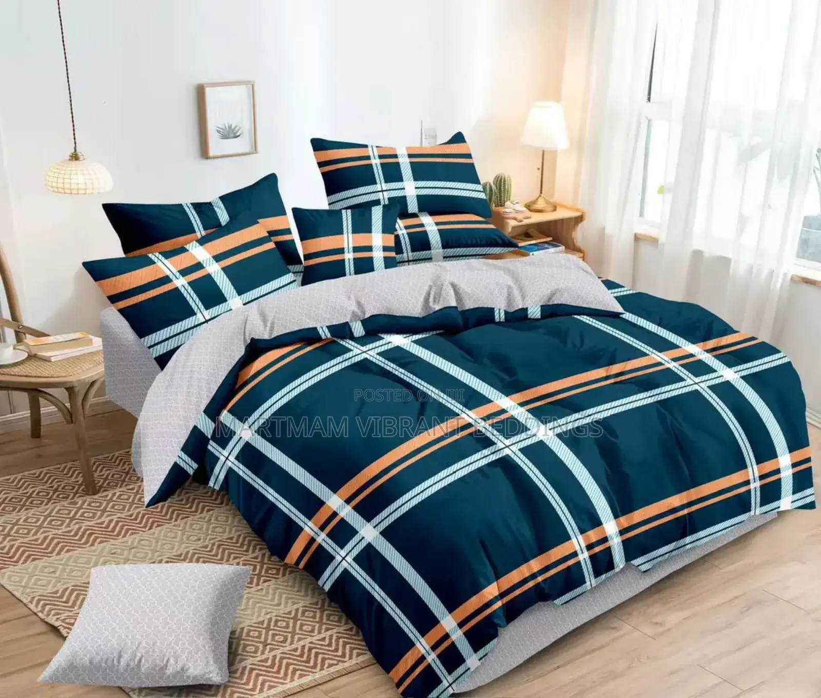 2 Bedsheets With Five Pillow Cases