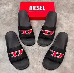 Diesel Open Toe Shower Slip on Slides/Slippers