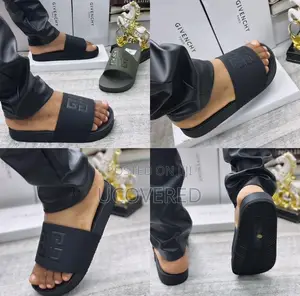 Givenchy Open Toe Shower Slip on Slides/Slippers
