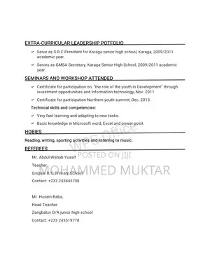 Clerical Administrative CV