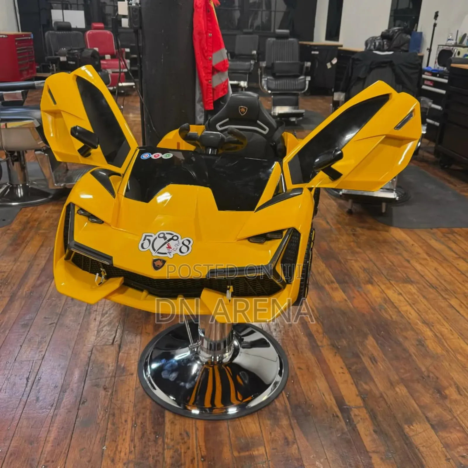 Lamborghini Car Barber Chair for Kids Salon