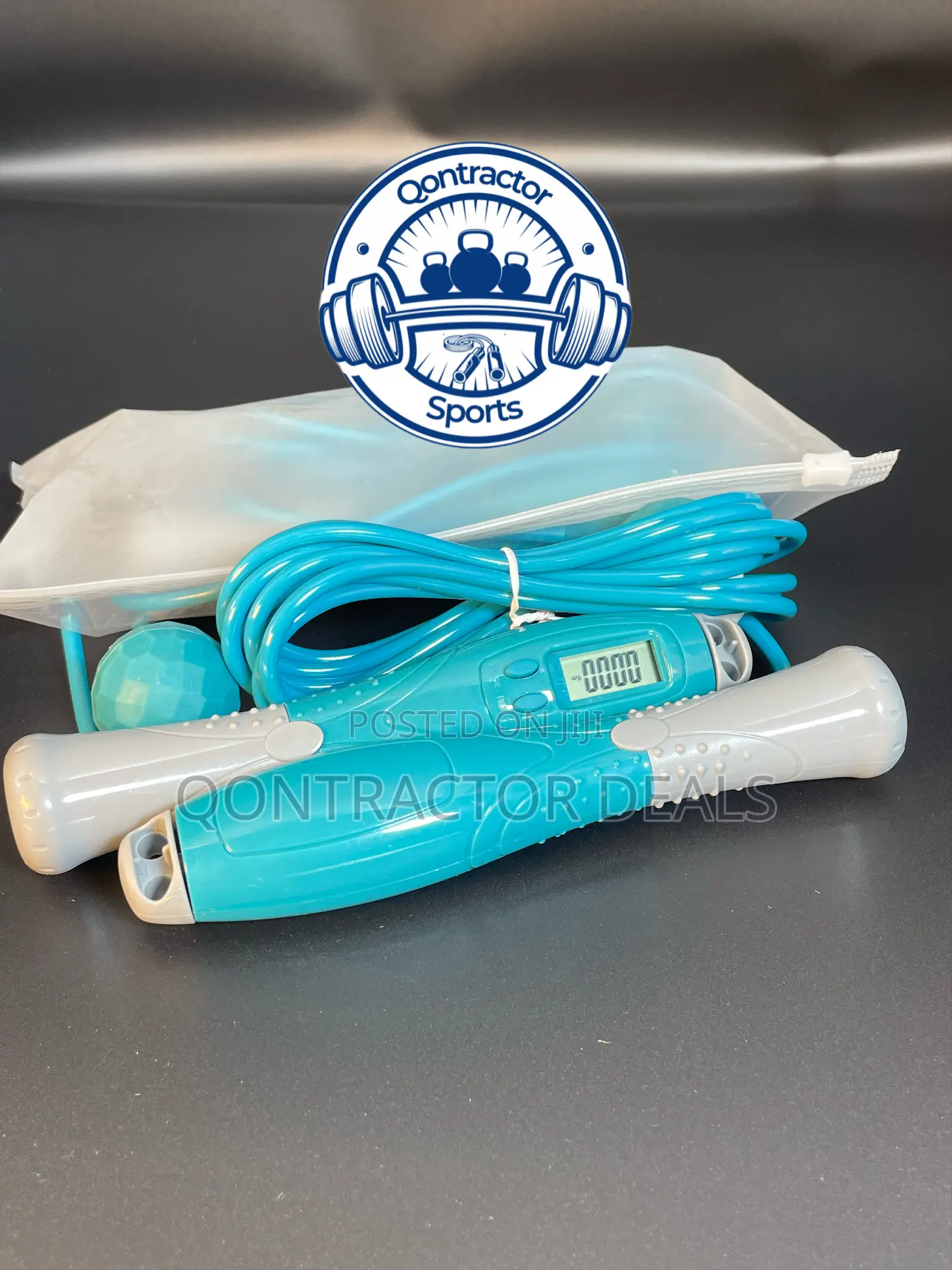 Qontractor Sports Skip Rope With Counter And Skip Ball