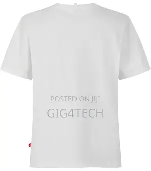 Jersey Round Neck Tshirt Plain White Unisex