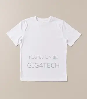 Jersey Round Neck Tshirt Plain White Unisex