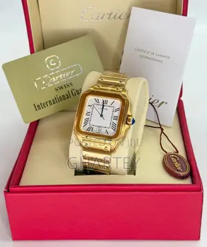 Santos De Cartier Premium Men’S Mechanical Watch - Gold