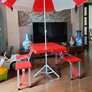 Outdoor 4 Seater Chairs And Table With Vender Umbrella