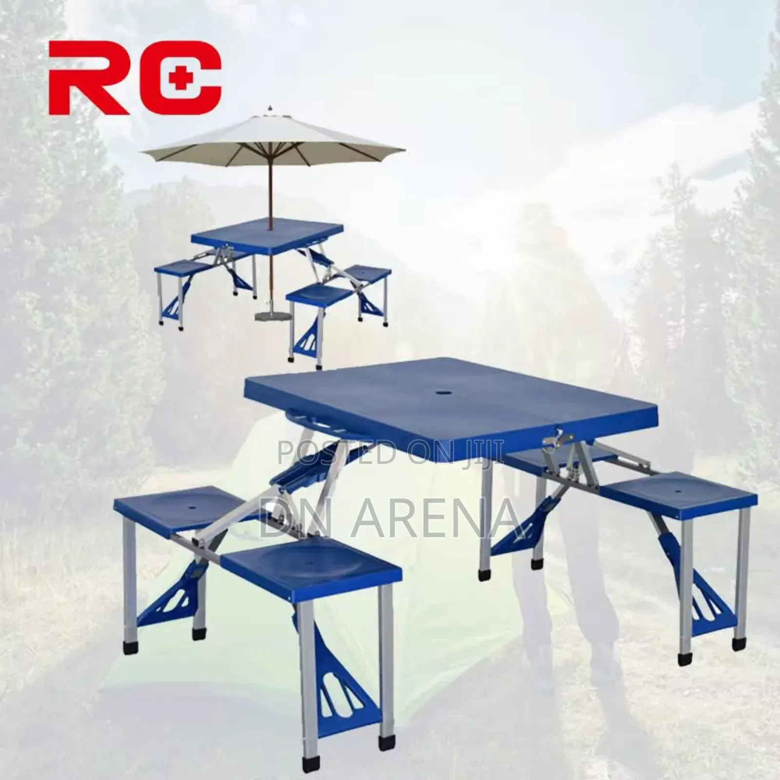 Outdoor 4 Seater Chairs And Table With Vender Umbrella
