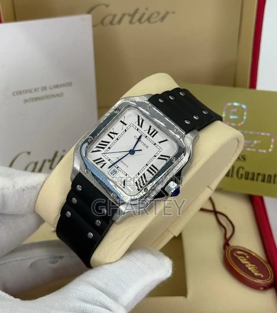 Silicone Strap Mechanical Cartier Premium Men’S Watch
