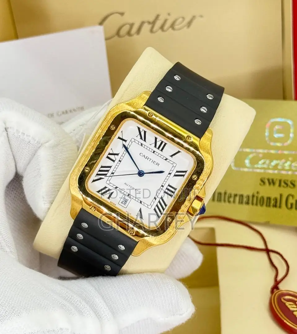 Silicone Strap Mechanical Cartier Premium Men’S Watch