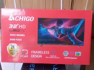 Chigo Durable 32"inches Hd Led Tv Frameless I Cast