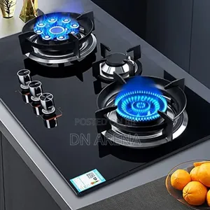 3 Burner Gas Countertop Gas Cooktop, Tempered Glass Hob