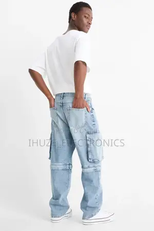 Denim Cargo Jeans From Us (Waist 30/Length 32)