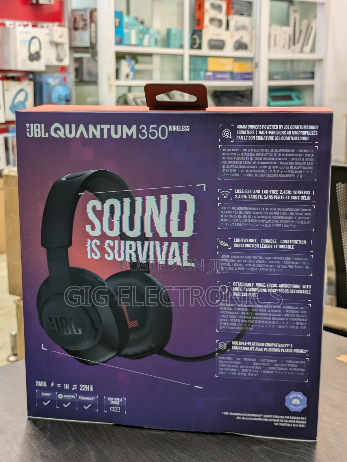 JBL Quantum 350 Wireless Gaming Headset