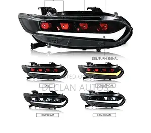 Pair Led Headlight For Honda Accord 10th Gen 2018-2022 Black
