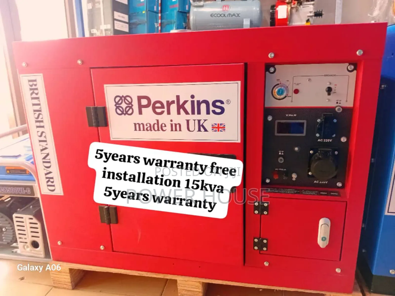 Tower Onyx Matrix Perkins Diesel Engine 15kva