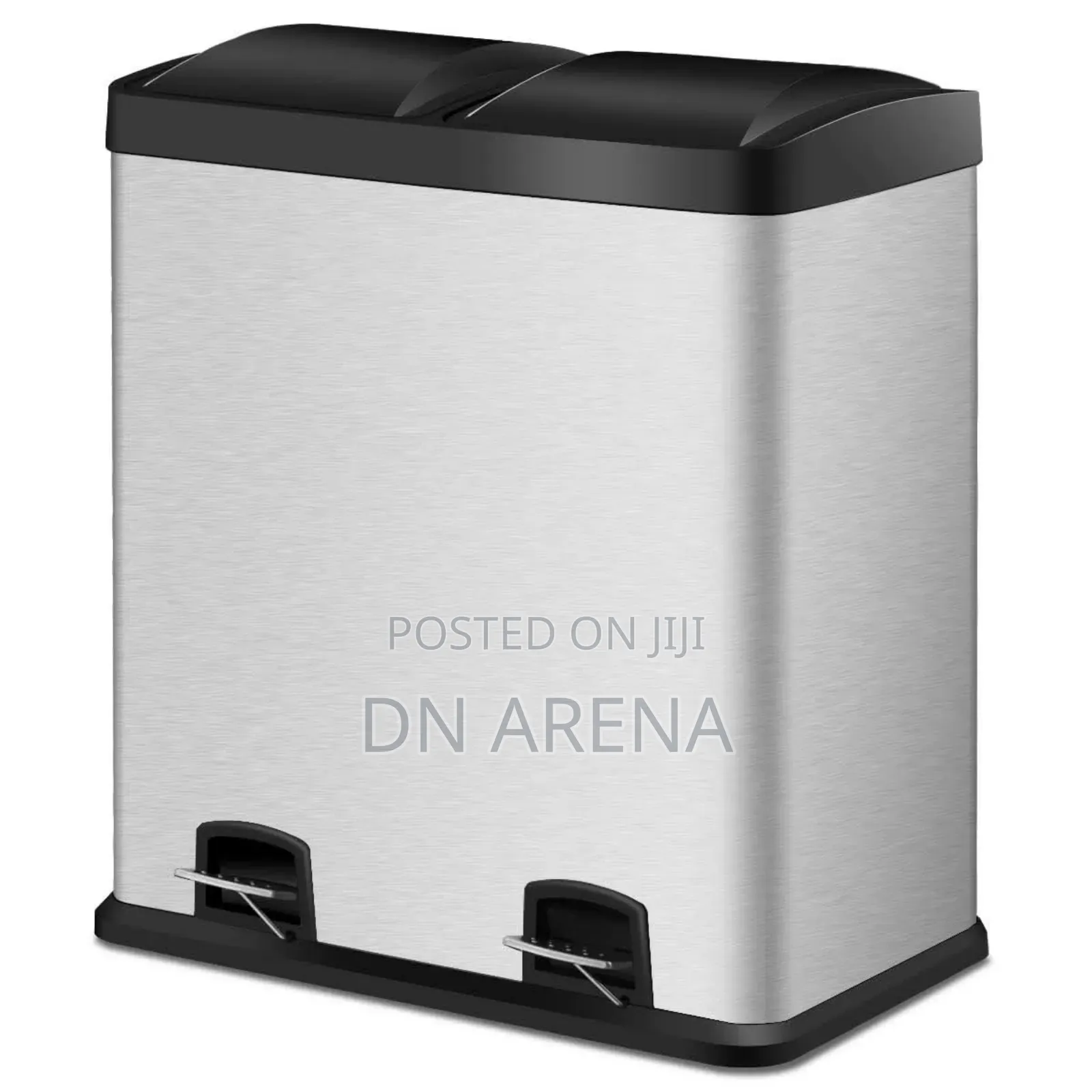Stainless Steel Dual Step Double Bucket Trash Can