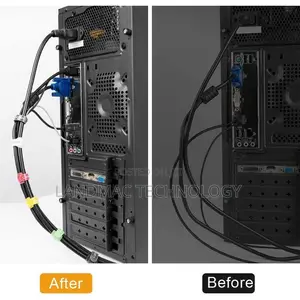 Lasa 50pcs Reusable Fastening Cord Cable Tie Management