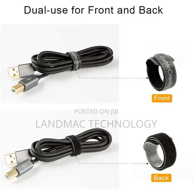 Lasa 50pcs Reusable Fastening Cord Cable Tie Management
