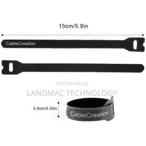 Lasa 50pcs Reusable Fastening Cord Cable Tie Management