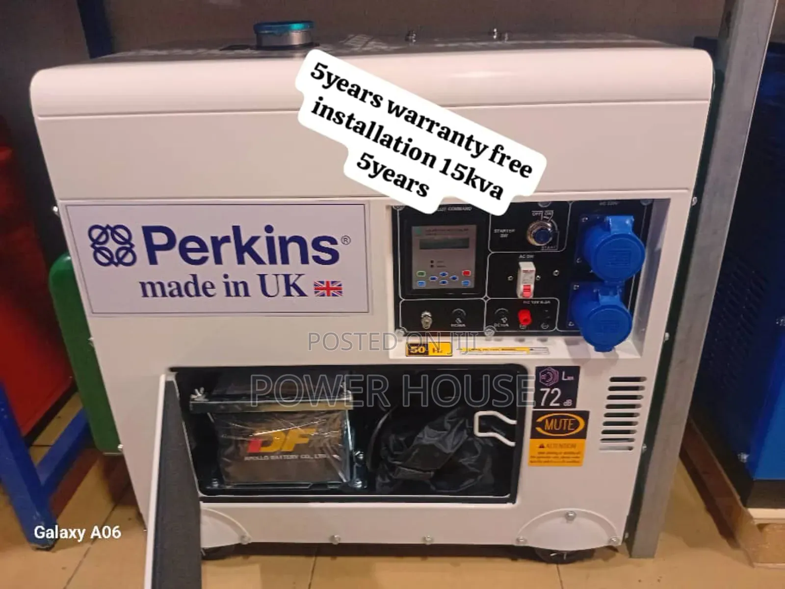 Tower Garden 15kva 16500watts Diesel Perkins Generator