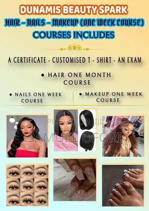 1 Week Master Class Intensive Training In Makeup, Nails Hair