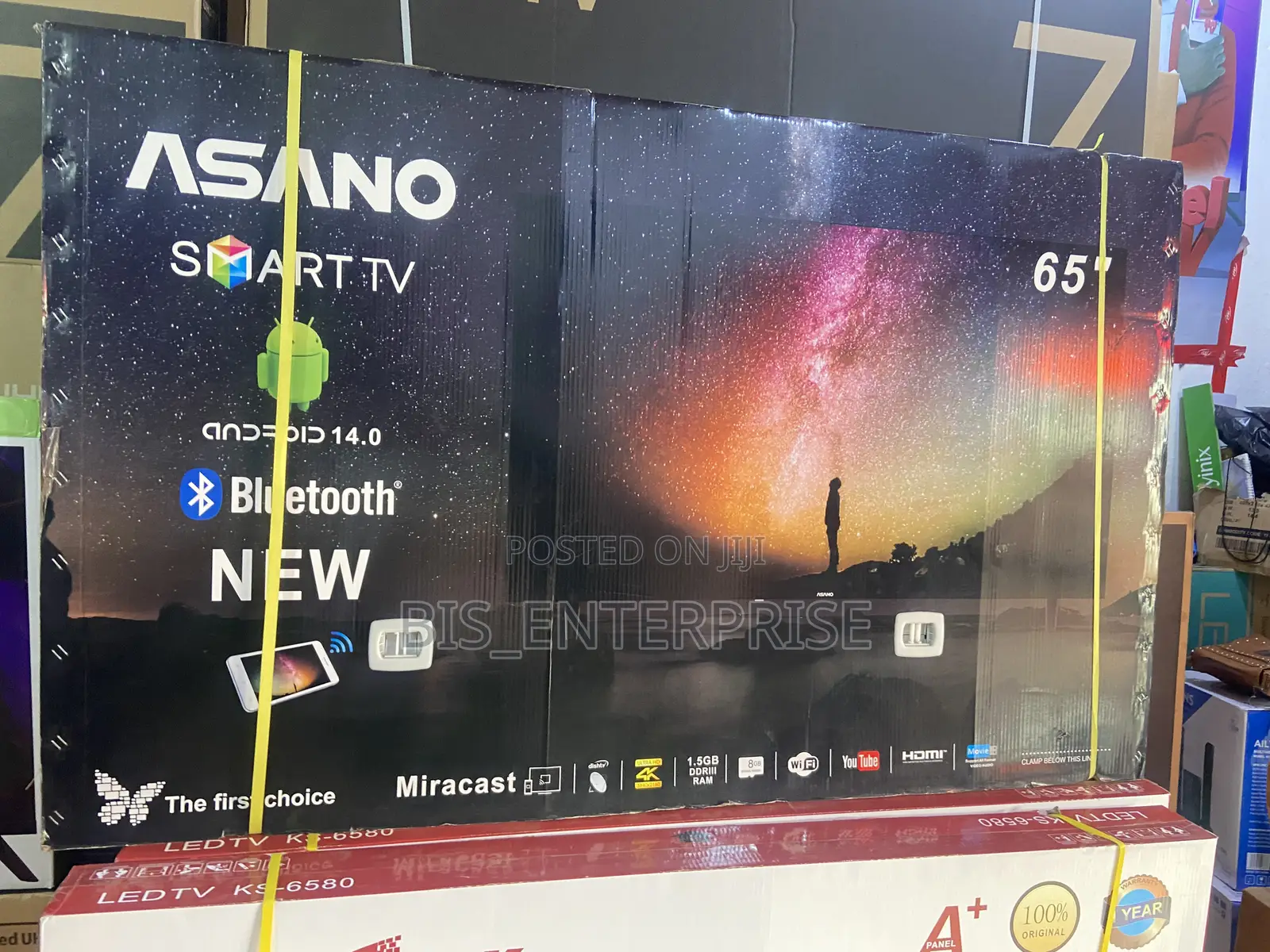 Asano Frameless 65” Smart Uhd With Bluetooth