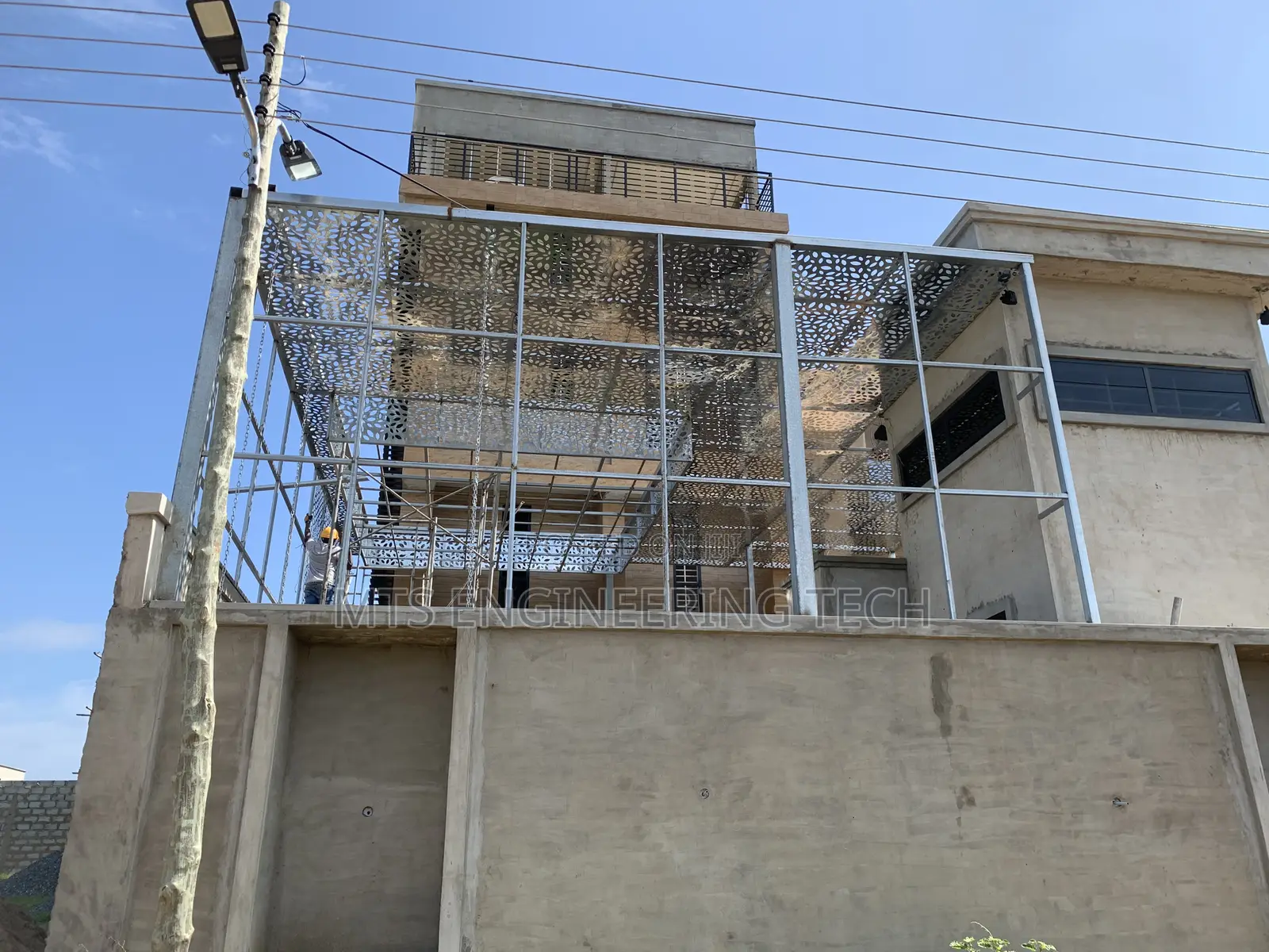 Modern Metal Pergola