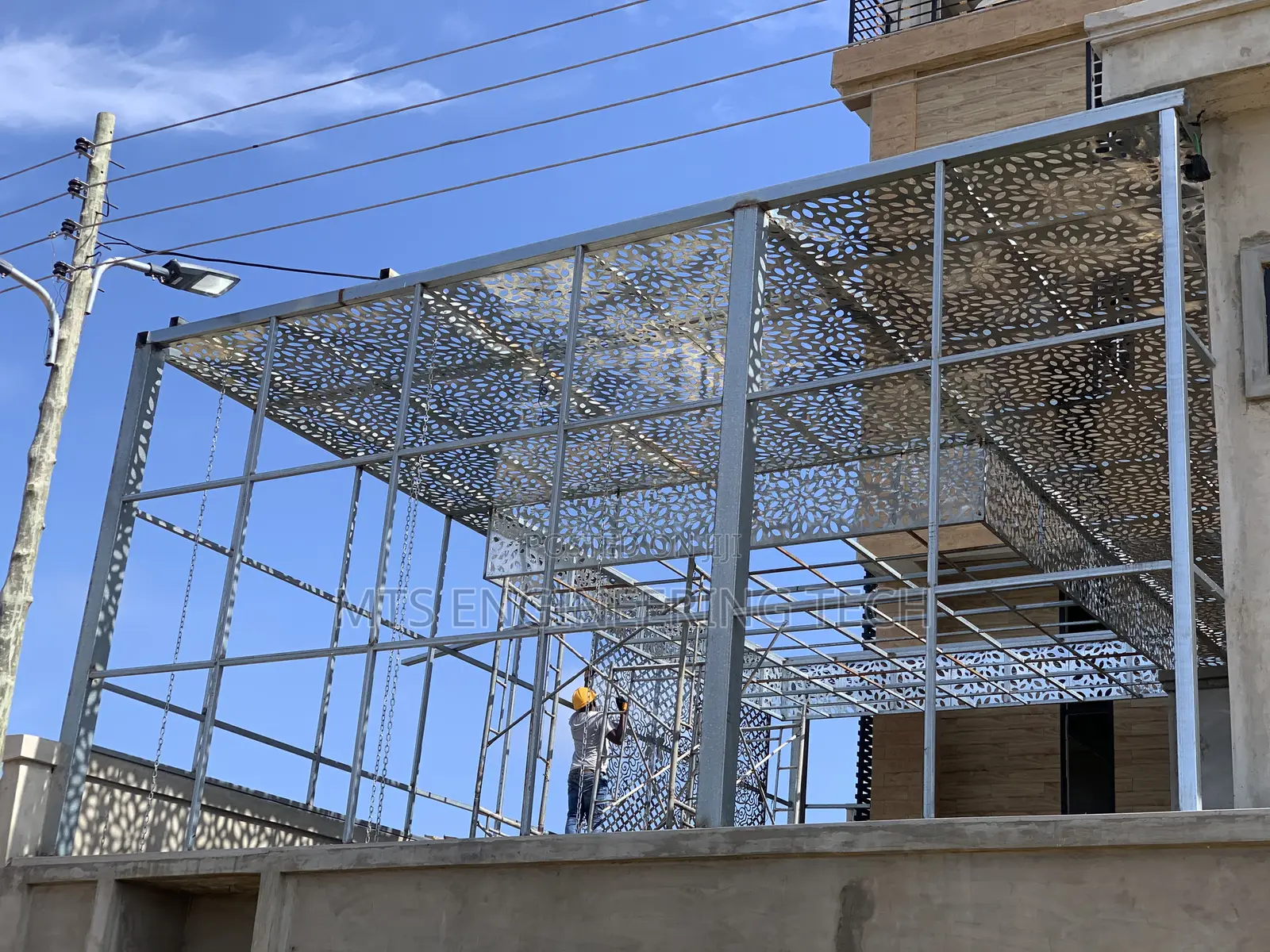 Modern Metal Pergola