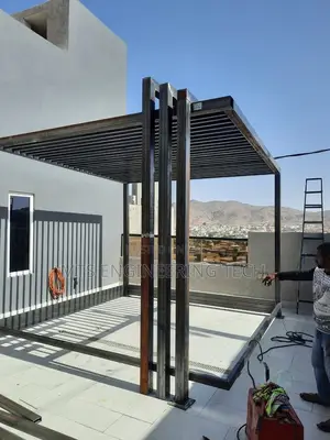 Modern Metal Pergola