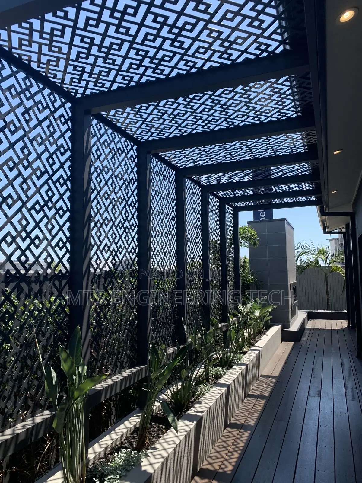Modern Metal Pergola