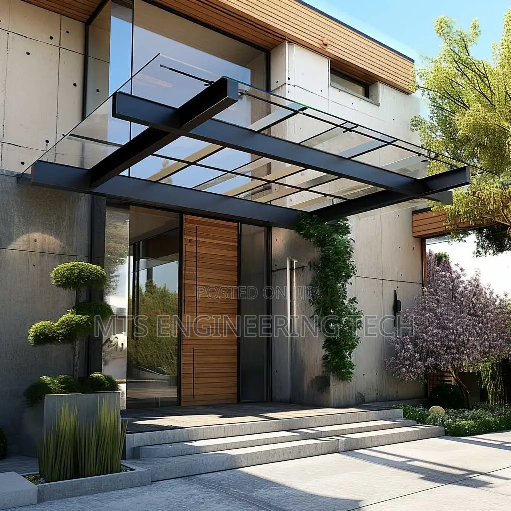 Modern Metal Shades With Polycarbonate Roofing