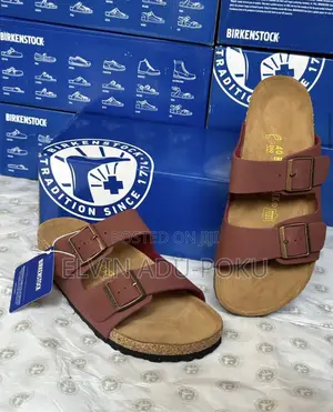 Birkenstock Arizona Flat Sandals ‘ Wine ‘