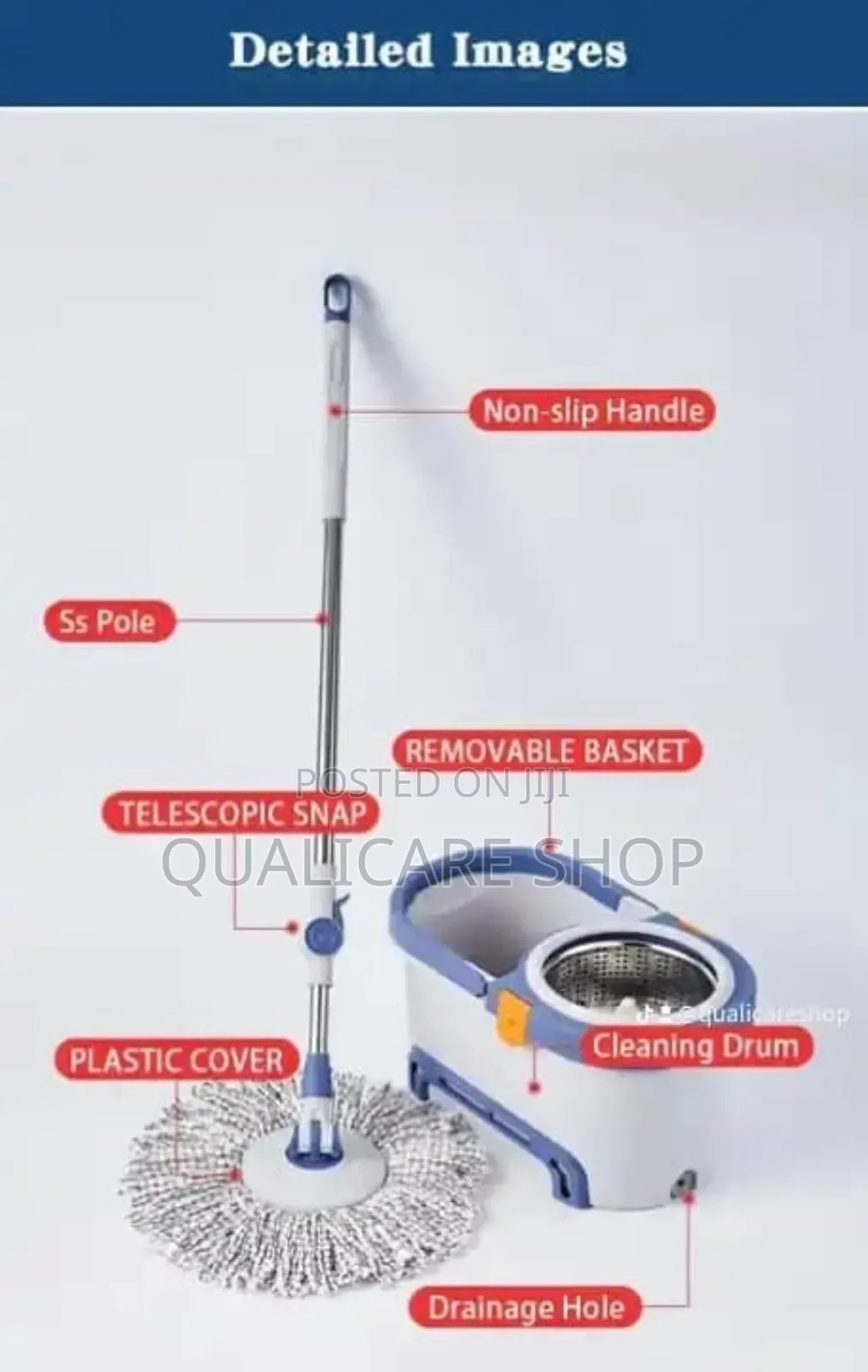 Mop Bucket - 360° Suspended