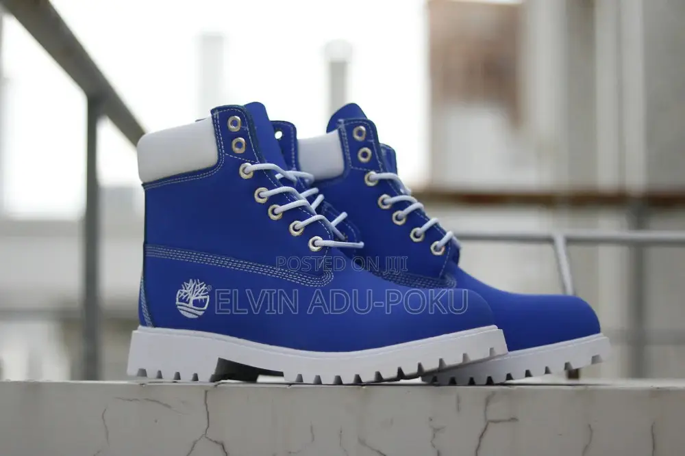 Timberland 6 Inch Boots “ Blue/White”