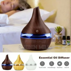 Luminous Wood Grain Aroma Air Diffuser Humidifier