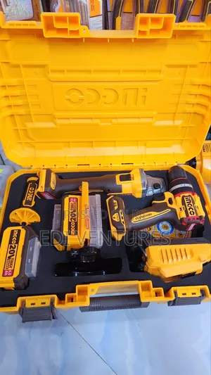 Ingco Cordless 2 Pieces Combo Set (Angle Grinder Drill)