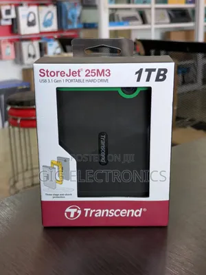 Transcend 1tb Usb 3.1 Storejet 25m3 Portable Hard Drive