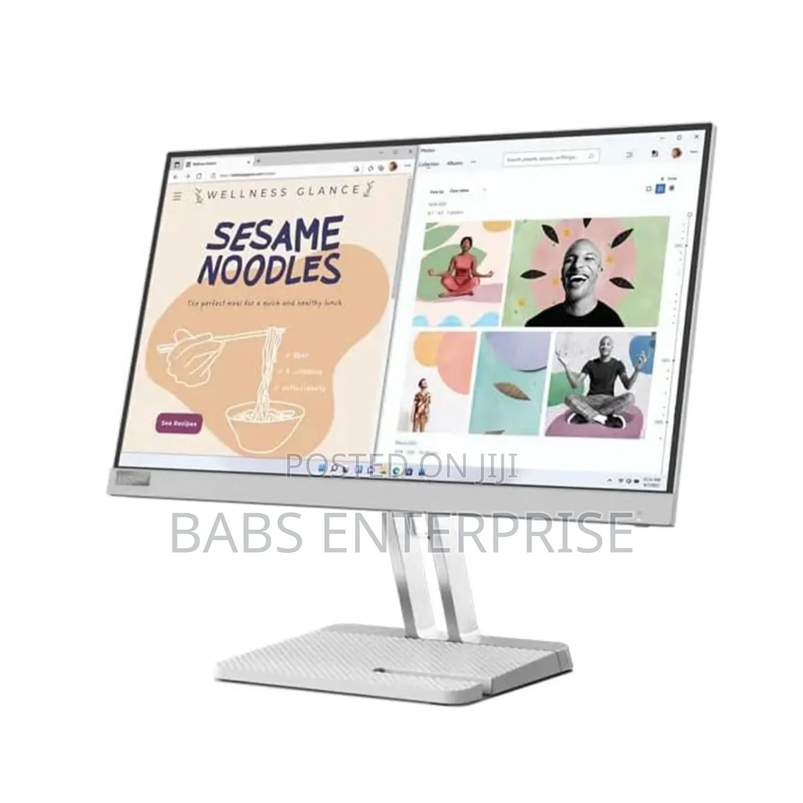 Lenovo L22e-40 Monitor 21.45 Inches Fhd Wled Cloud Grey