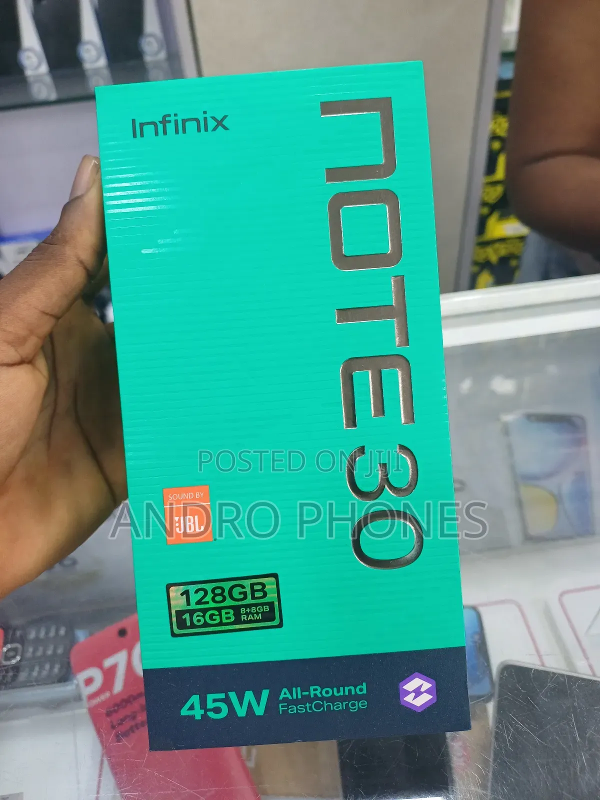New Infinix Note 30 5G 128 GB Black