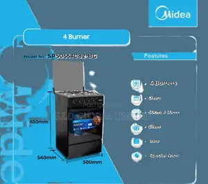 Midea 4 Burner Gas Cooke Sp5055t082-Bg