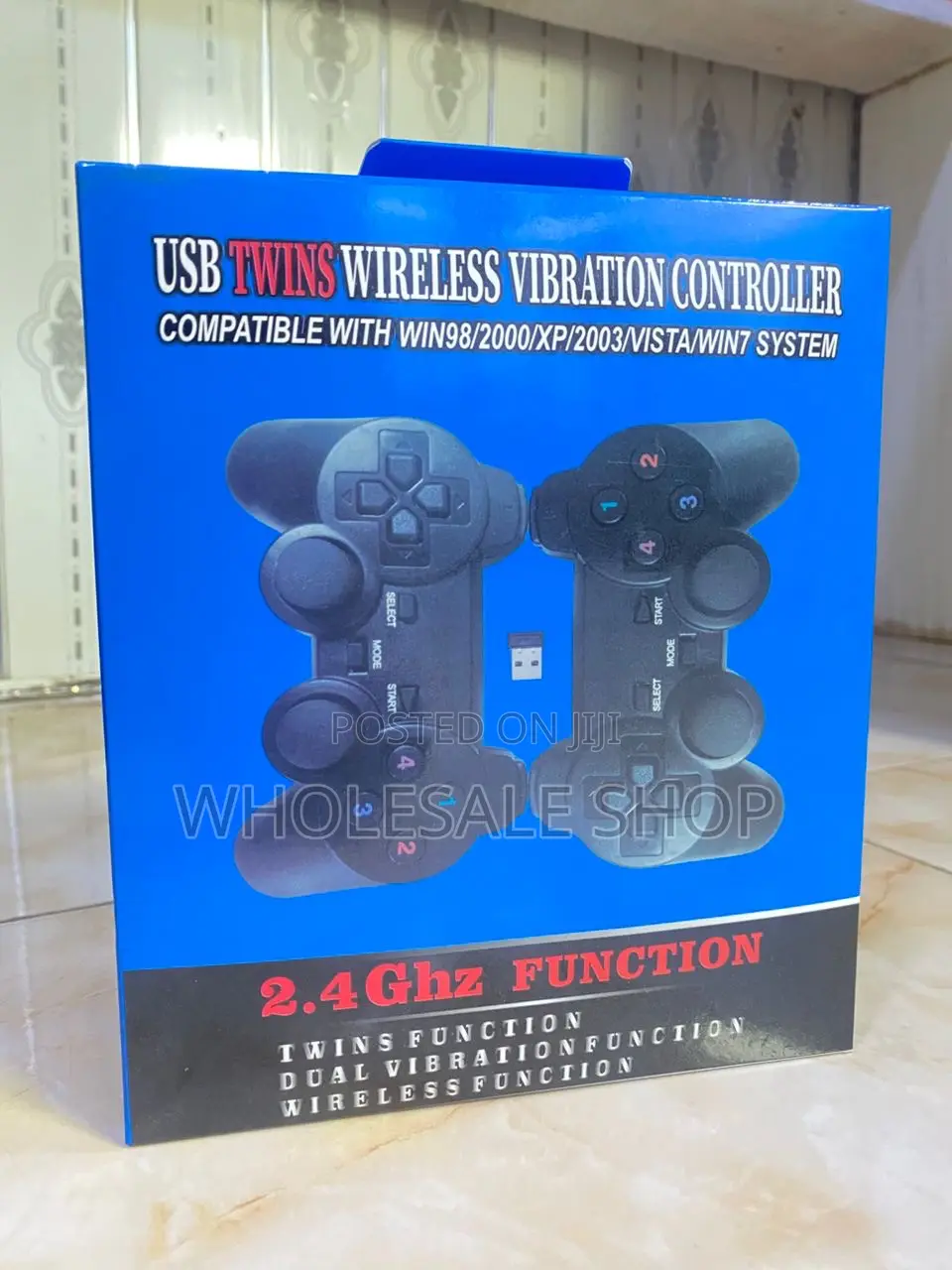 Usb Twin Wireless Vibration Controller