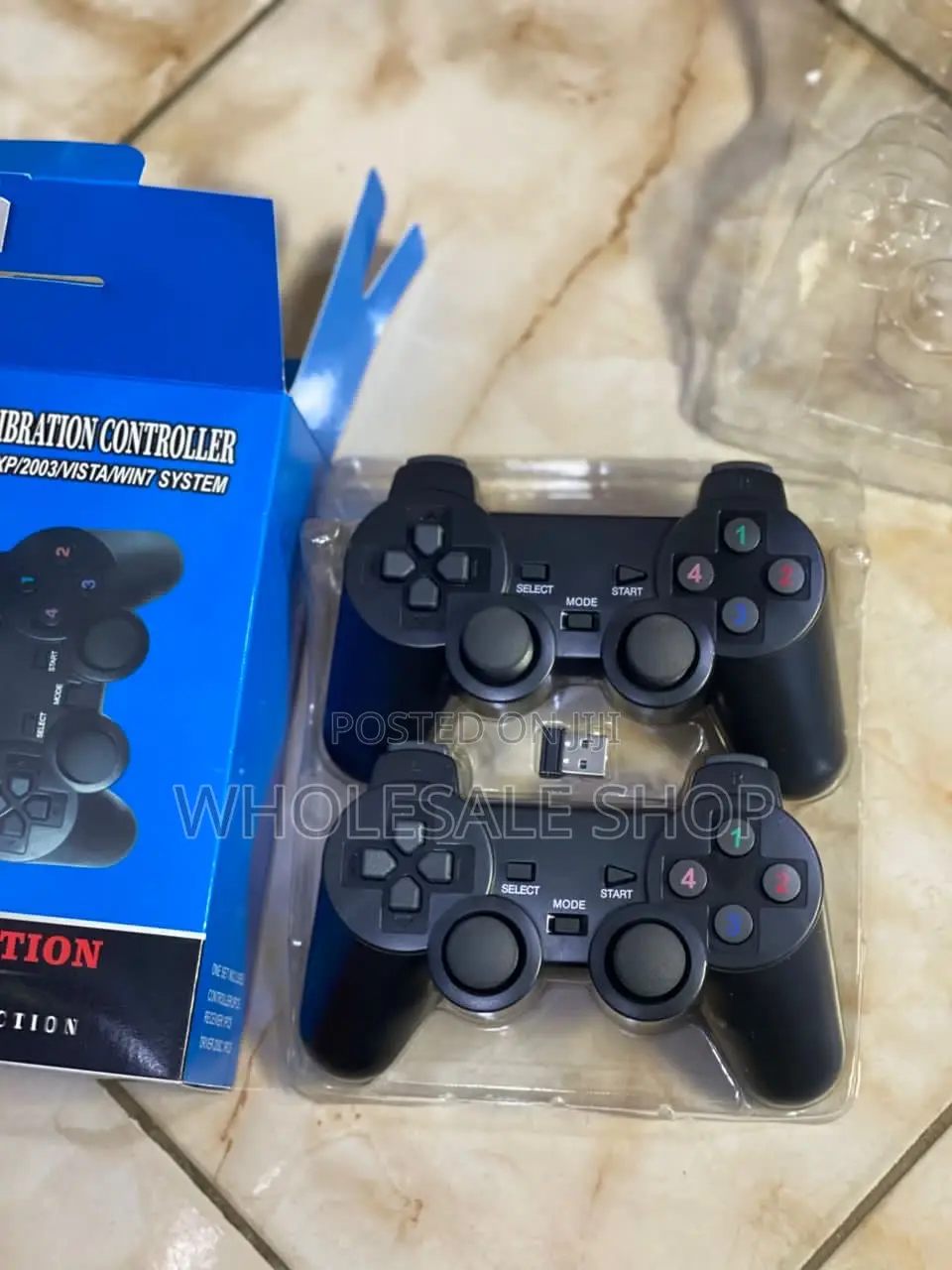 Usb Twin Wireless Vibration Controller
