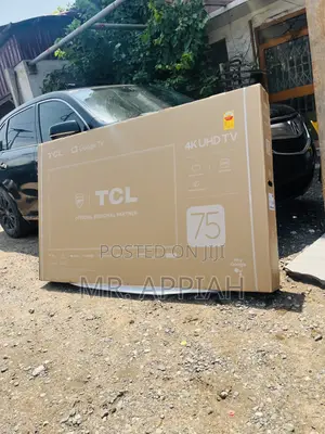 New TCL Uhd Smart Screen Television(75 Inch) Black.