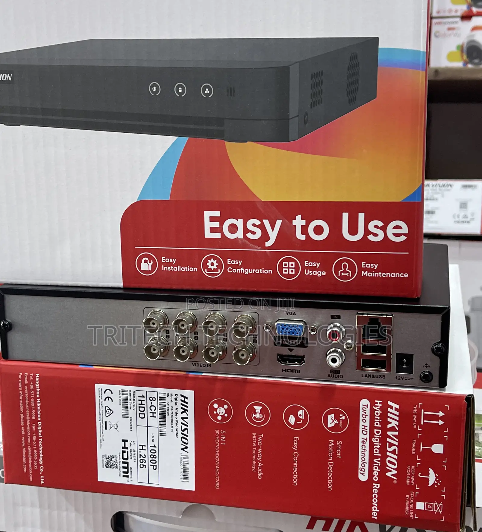 Hikvision DVR 8ch 2mp Ds-7208hghi-Mi/T Support Tway Audio