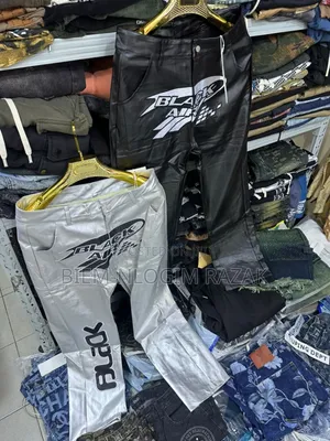 Strong Leather Black Air Pants Available in Stock
