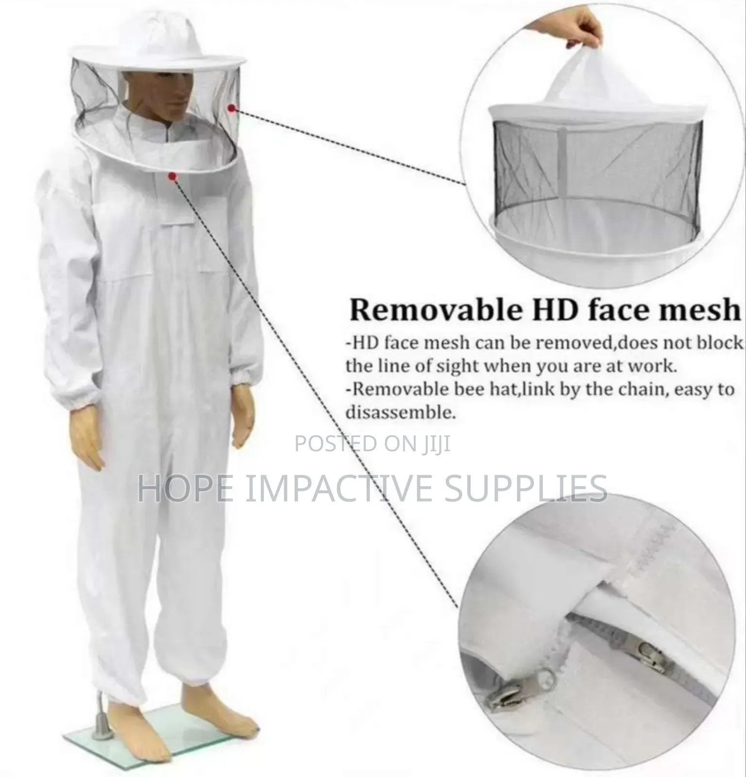 Complete Bee Keeping Gears - Full Suit With Gloves.