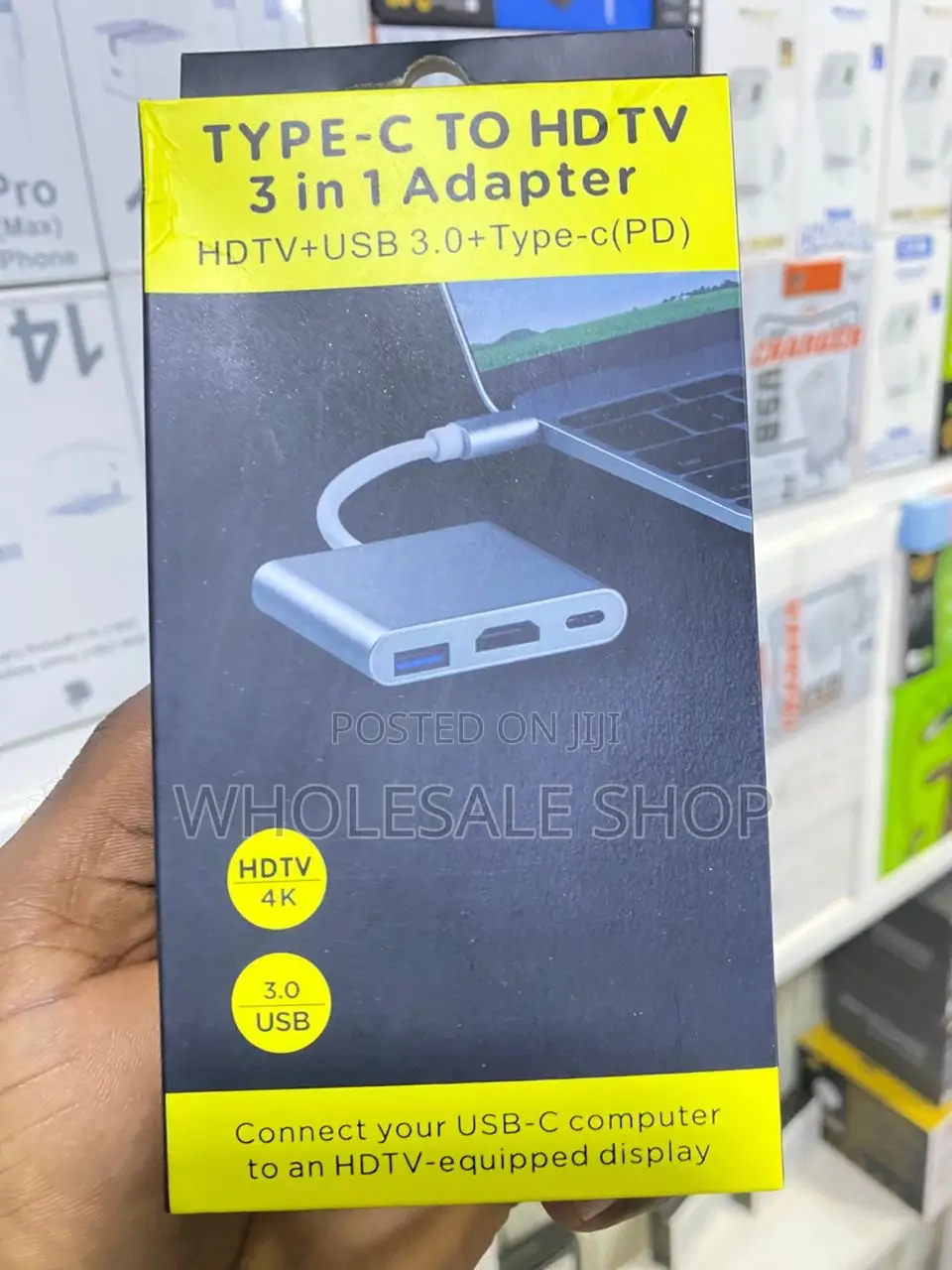 Type-C to HDTV 3 in 1 Adapter